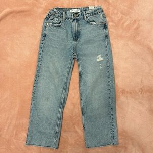 Zara Kids Distressed Denim Jeans Size 9 Pants